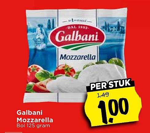 Galbani Mozzarella Bol 125 gram