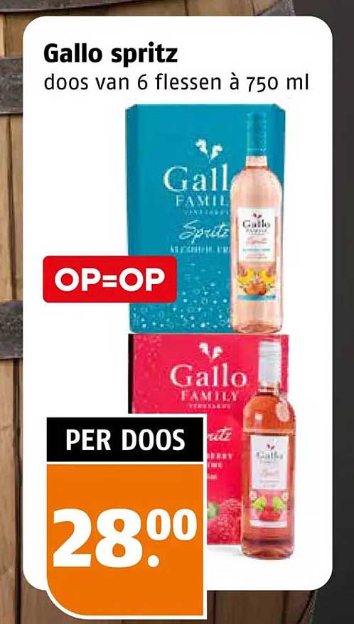 Gallo spritz doos van 6 flessen à 750 ml