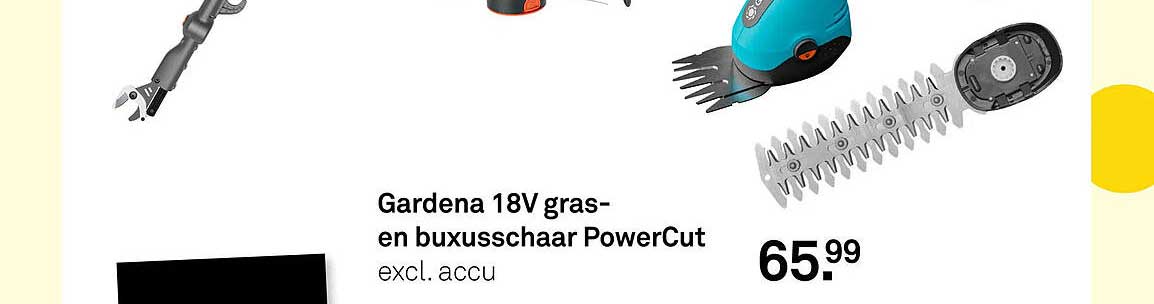 Gardena 18V gras- en buxusschaar PowerCut excl. accu