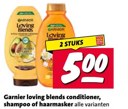 Garnier loving blends conditioner, shampoo of haarmasker alle varianten 2 STUKS