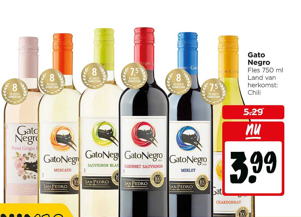 Gato Negro Fles 750 ml Land van herkomst: Chili