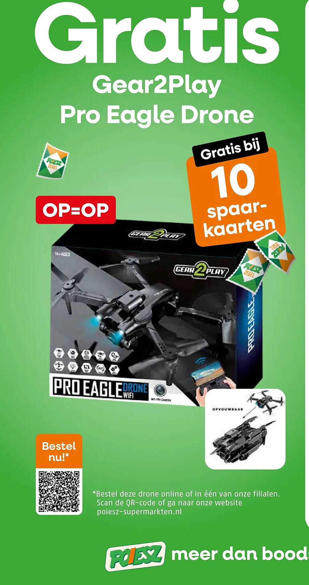 Gear2Play Pro Eagle Drone Gratis bij 10 spaar-kaarten
