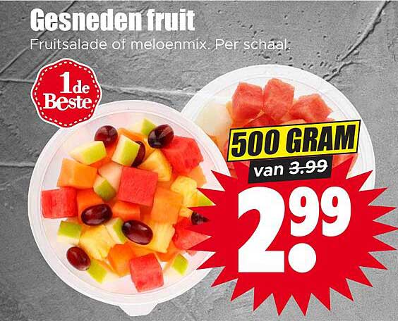 Gesneden fruit