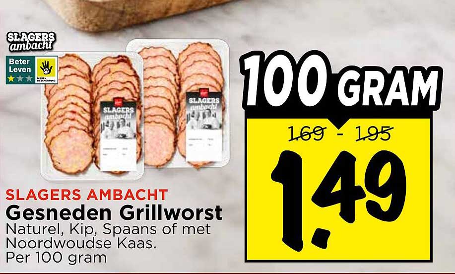 Gesneden Grillworst