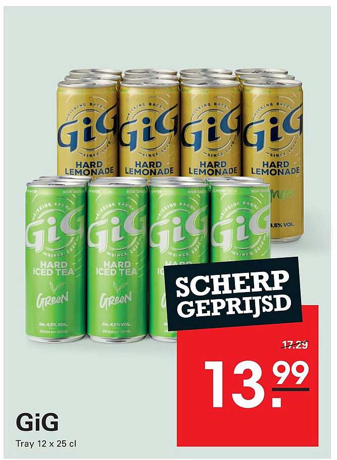 GiG Tray 12 x 25 cl