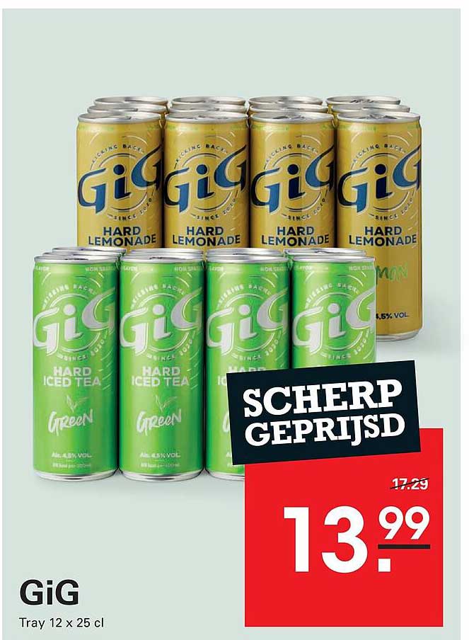 GiG Tray 12 x 25 cl