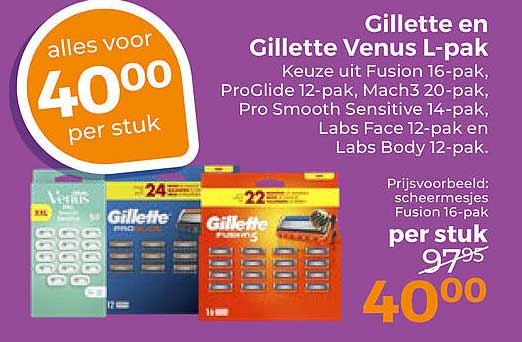 Gillette en Gillette Venus L-pak