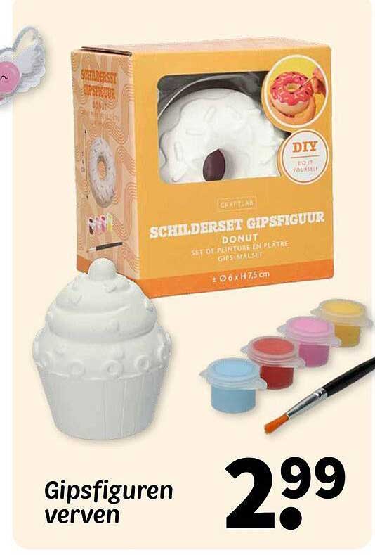 Gipsfiguren verven
