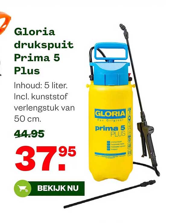 Gloria drukspuit Prima 5 Plus