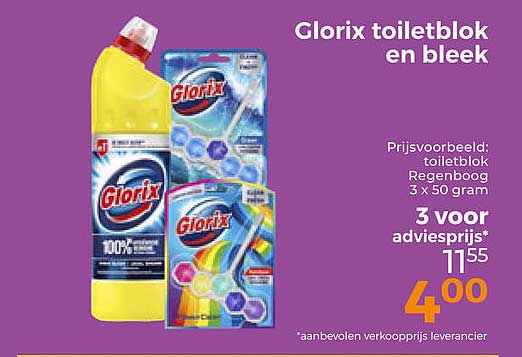 Glorix toiletblok en bleek