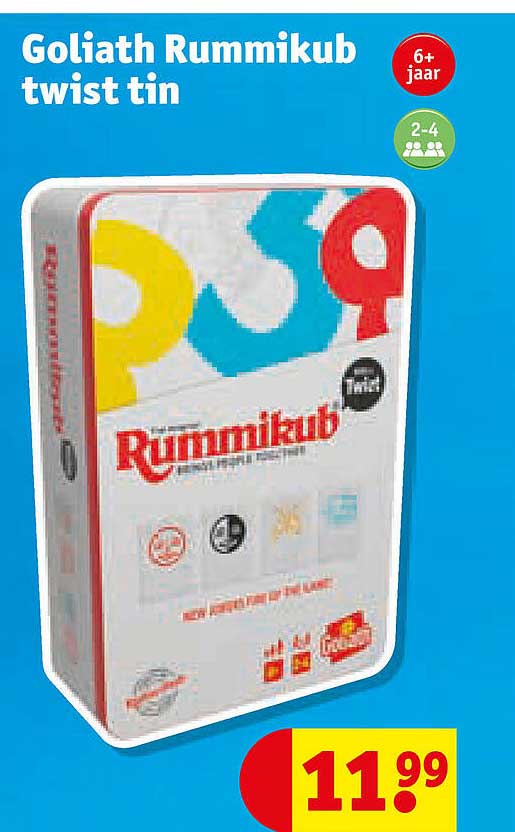 Goliath Rummikub twist tin