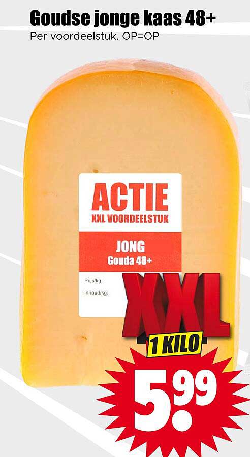 Goudse jonge kaas 48+