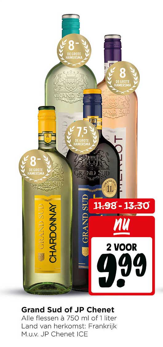 Grand Sud of JP Chenet 2 voor 9.99
