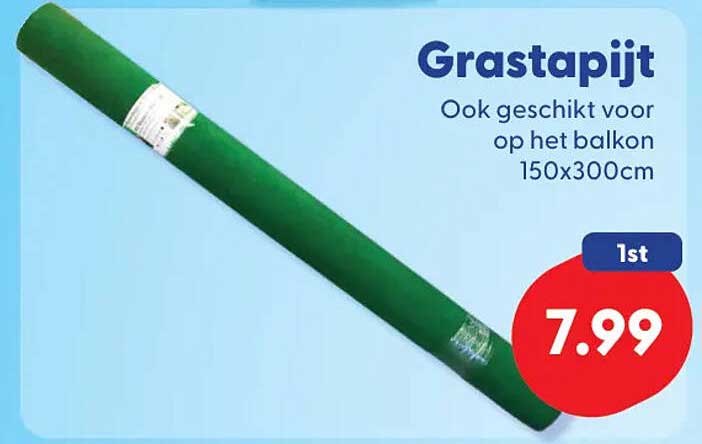 Grastapijt Ook geschikt voor op het balkon 150x300cm 1st