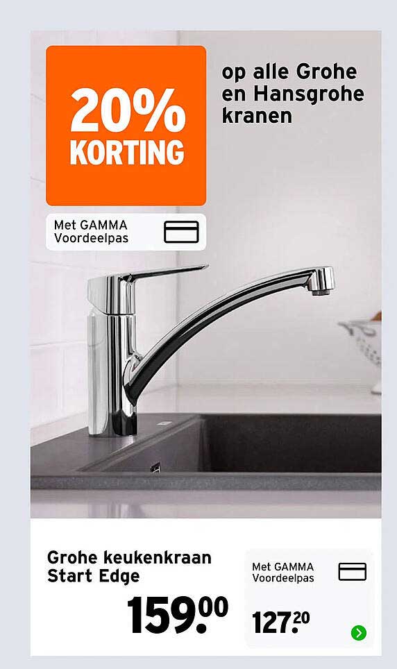 Grohe keukenkraan Start Edge