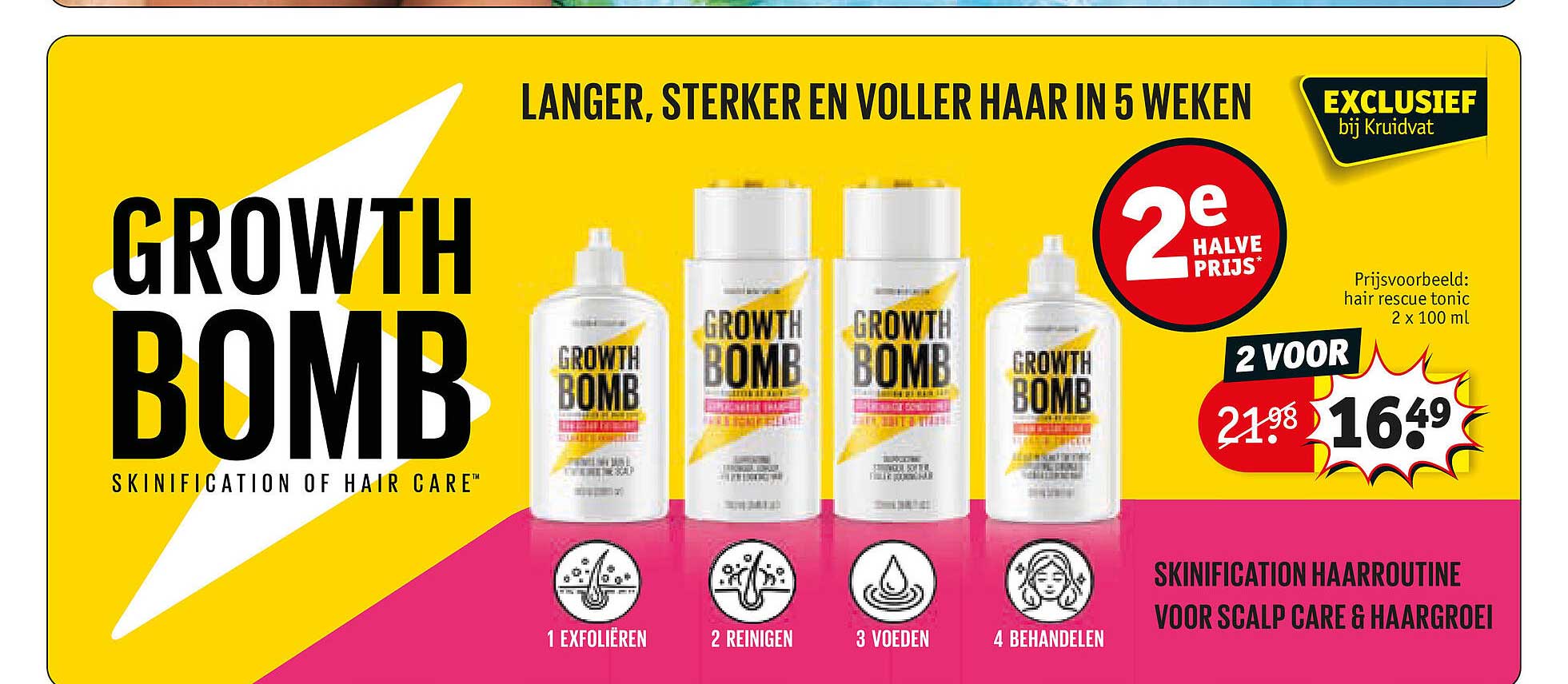 GROWTH BOMB 2e halve prijs