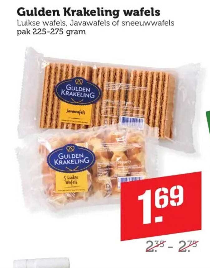 Gulden Krakeling wafels