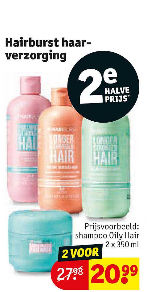 Hairburst haar-verzorging 2e halve prijs