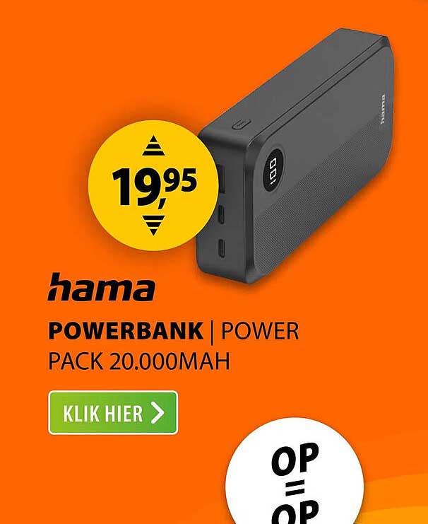hama POWERBANK | POWER PACK 20.000MAH