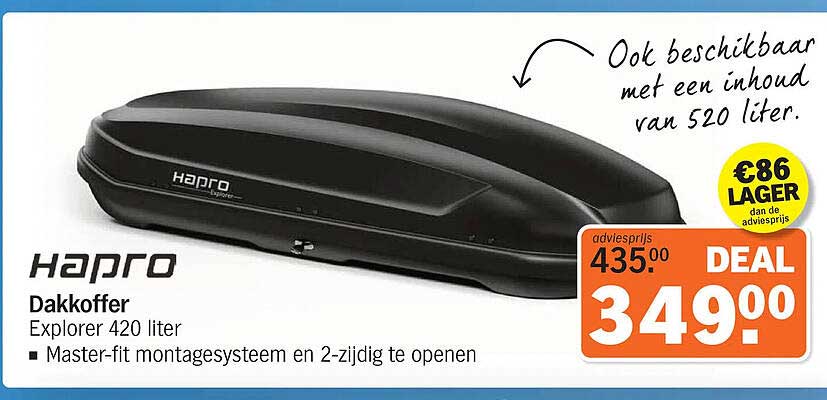 Hapro Dakkoffer Explorer 420 liter
