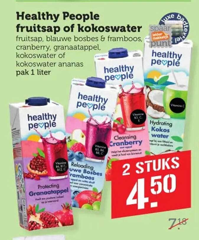 Healthy People fruitsap of kokoswater