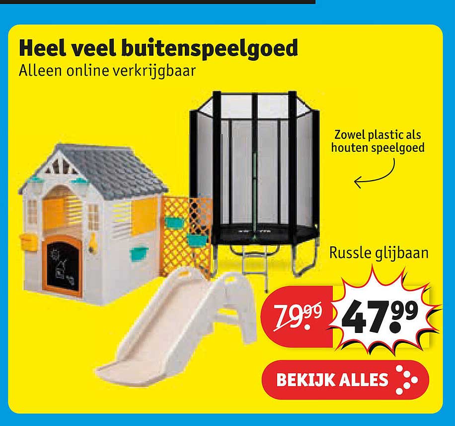 Heel veel buitenspeelgoed