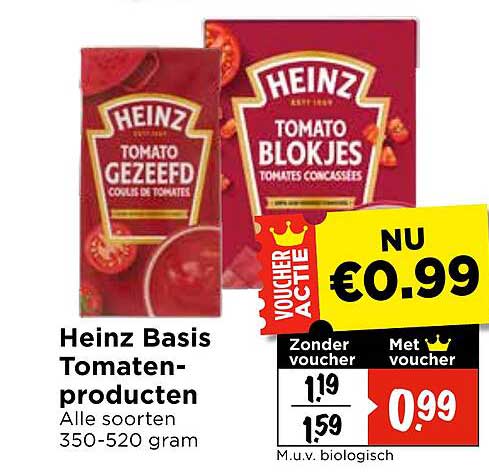 Heinz Basis Tomaten-producten Alle soorten 350-520 gram