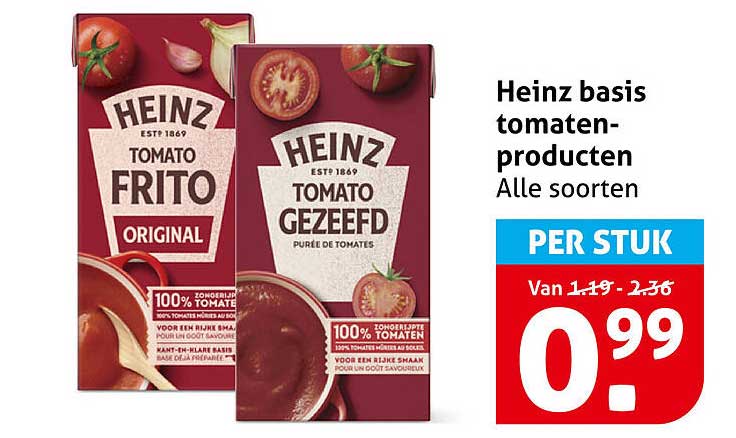 Heinz basis tomaten-producten Alle soorten PER STUK