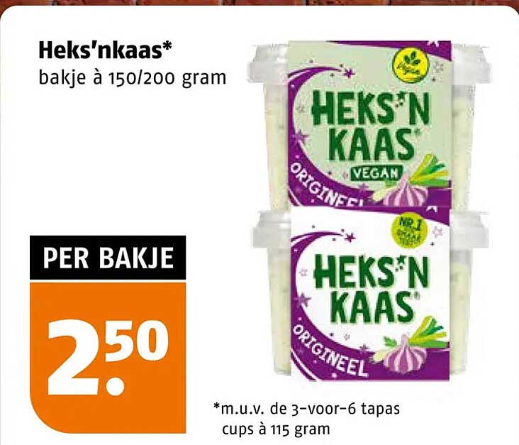 Heks'nkaas* bakje à 150/200 gram