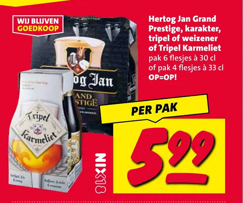 Hertog Jan Grand Prestige, karakter, tripel of weizener of Tripel Karmeliet