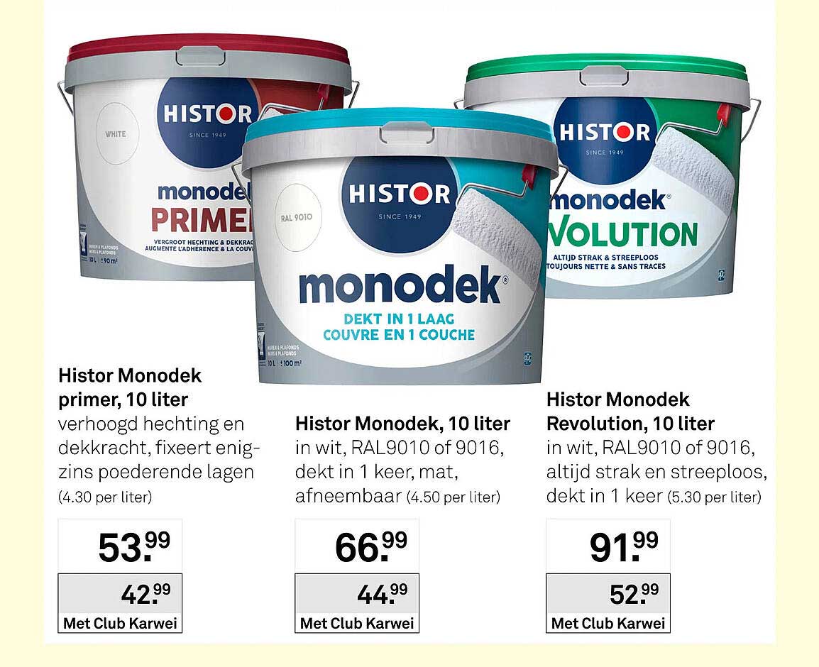 Histor Monodek primer, 10 liter