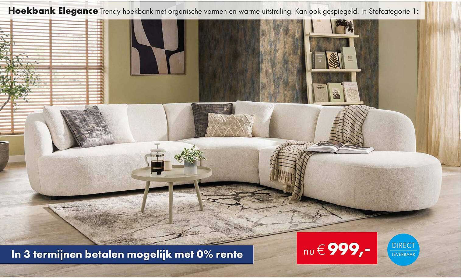 Hoekbank Elegance