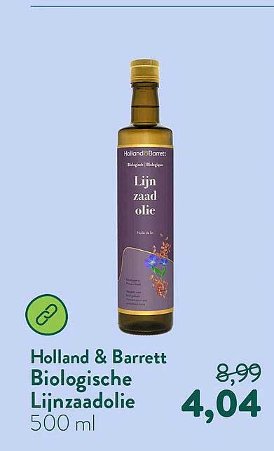 Holland & Barrett Biologische Lijnzaadolie 500 ml
