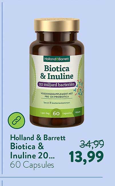 Holland & Barrett Biotica & Inuline 20 miljard bacteriën 60 Capsules