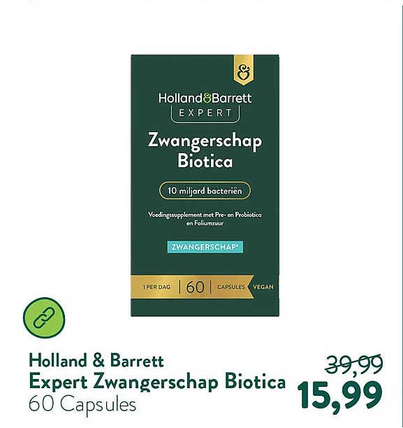 Holland & Barrett Expert Zwangerschap Biotica 60 Capsules