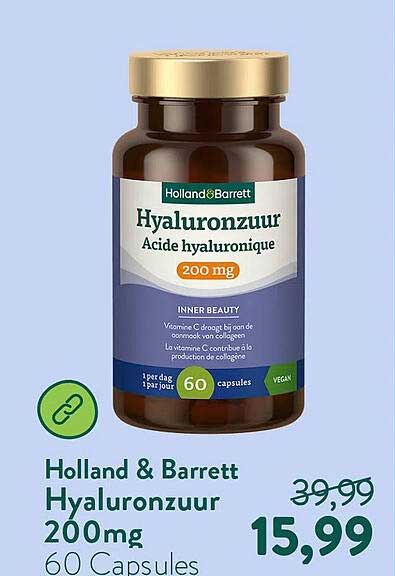 Holland & Barrett Hyaluronzuur 200 mg 60 Capsules