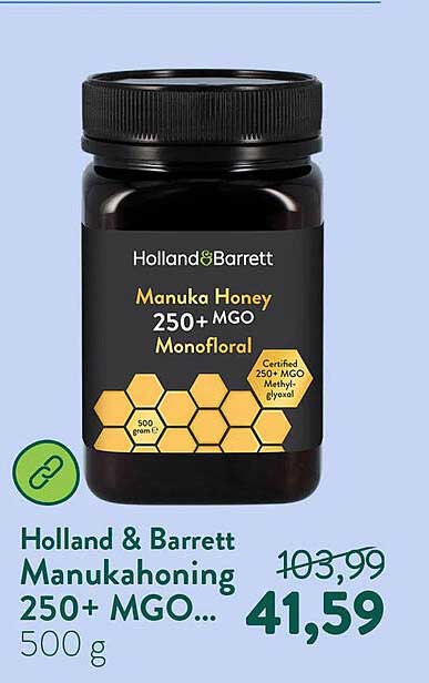 Holland & Barrett Manukahoning 250+ MGO... 500 g