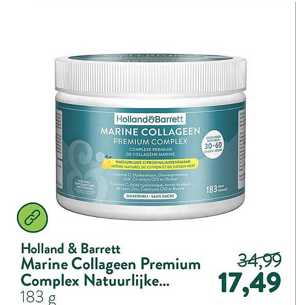 Holland & Barrett Marine Collageen Premium Complex Natuurlijke...