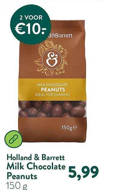 Holland & Barrett Milk Chocolate Peanuts