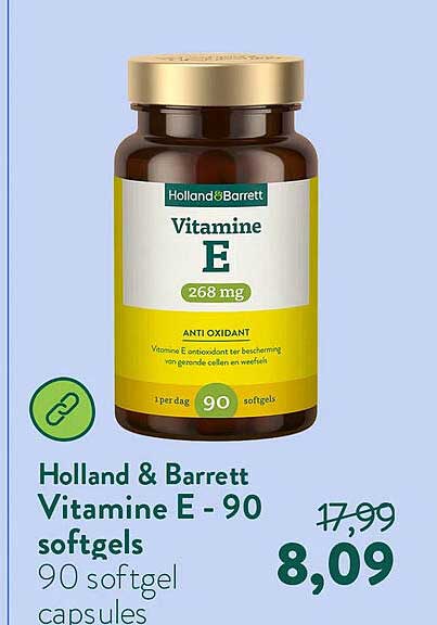 Holland & Barrett Vitamine E - 90 softgels
