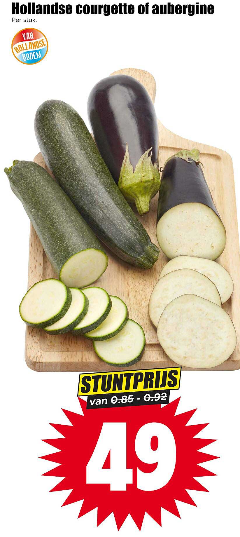 Hollandse courgette of aubergine