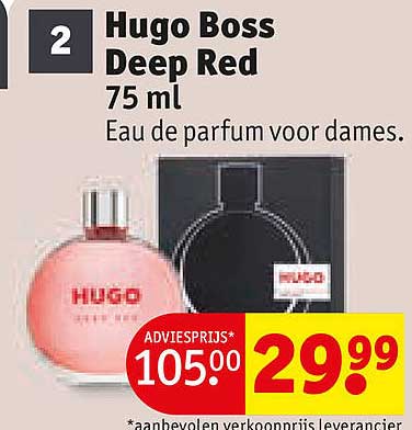 Hugo Boss Deep Red 75 ml Eau de parfum voor dames.