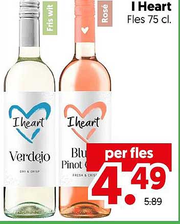 I Heart Fles 75 cl.