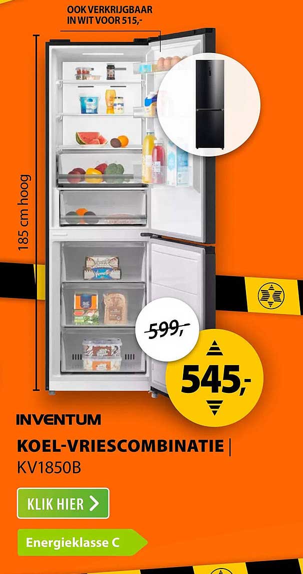 INVENTUM KOEL-VRIESCOMBINATIE | KV1850B
