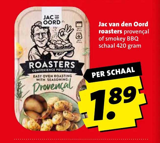 Jac van den Oord roasters provençal of smokey BBQ schaal 420 gram