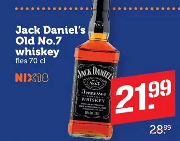 Jack Daniel's Old No.7 whiskey fles 70 cl NIX18