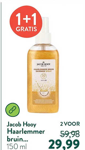 Jacob Hooij Haarlemmer bruin... 150 ml 1+1 GRATIS