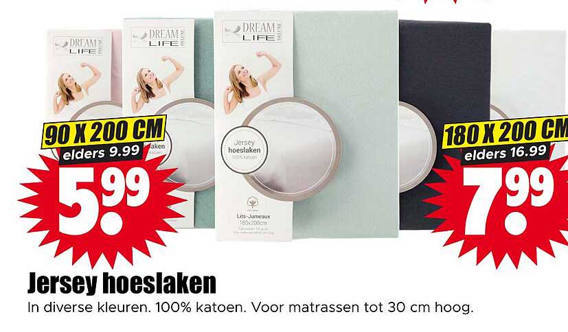 Jersey hoeslaken
