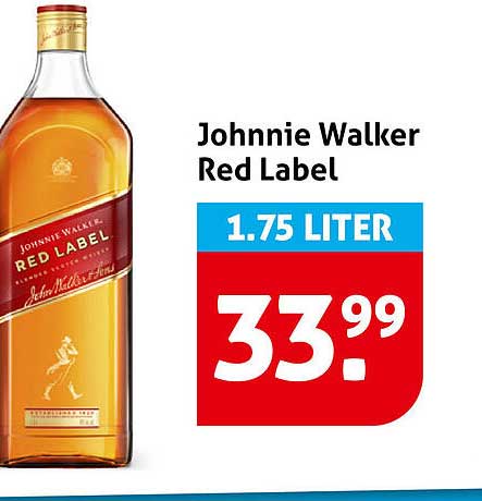 Johnnie Walker Red Label 1.75 LITER