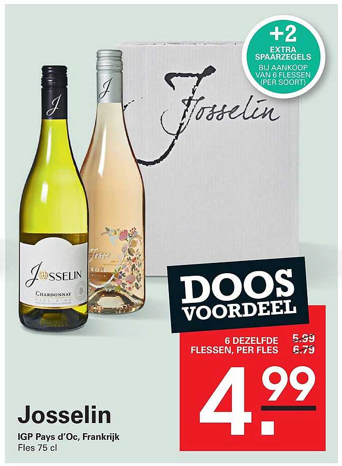 Josselin IGP Pays d'Oc, Frankrijk Fles 75 cl DOOS VOORDEEL